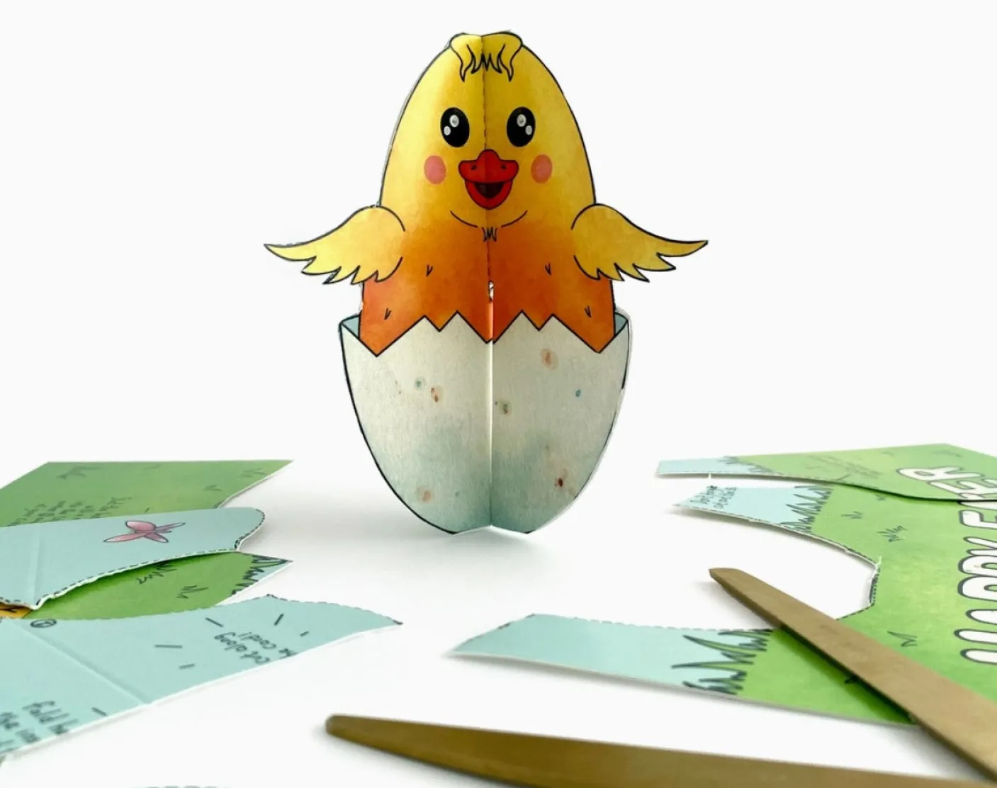 Make Your Own Easter Chick Easter Card