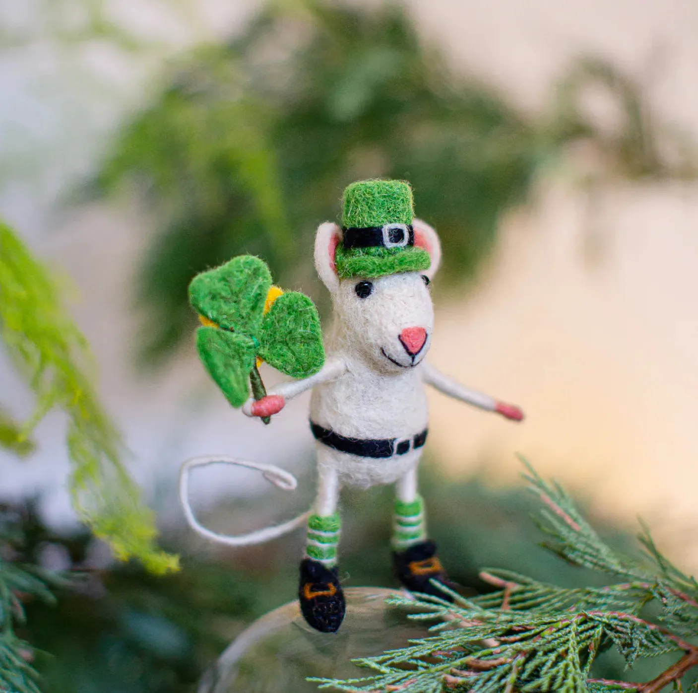 St. Patrick's Day Felt Mouse