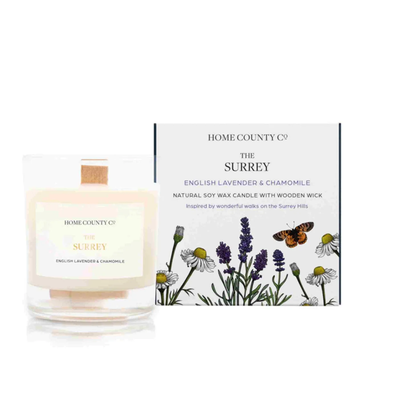 The Surrey English Lavender and Chamomile Candle