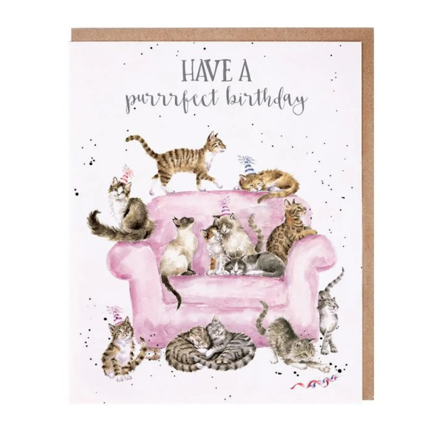 "Have A Purrrfect Birthday" Birthday Greetings Card