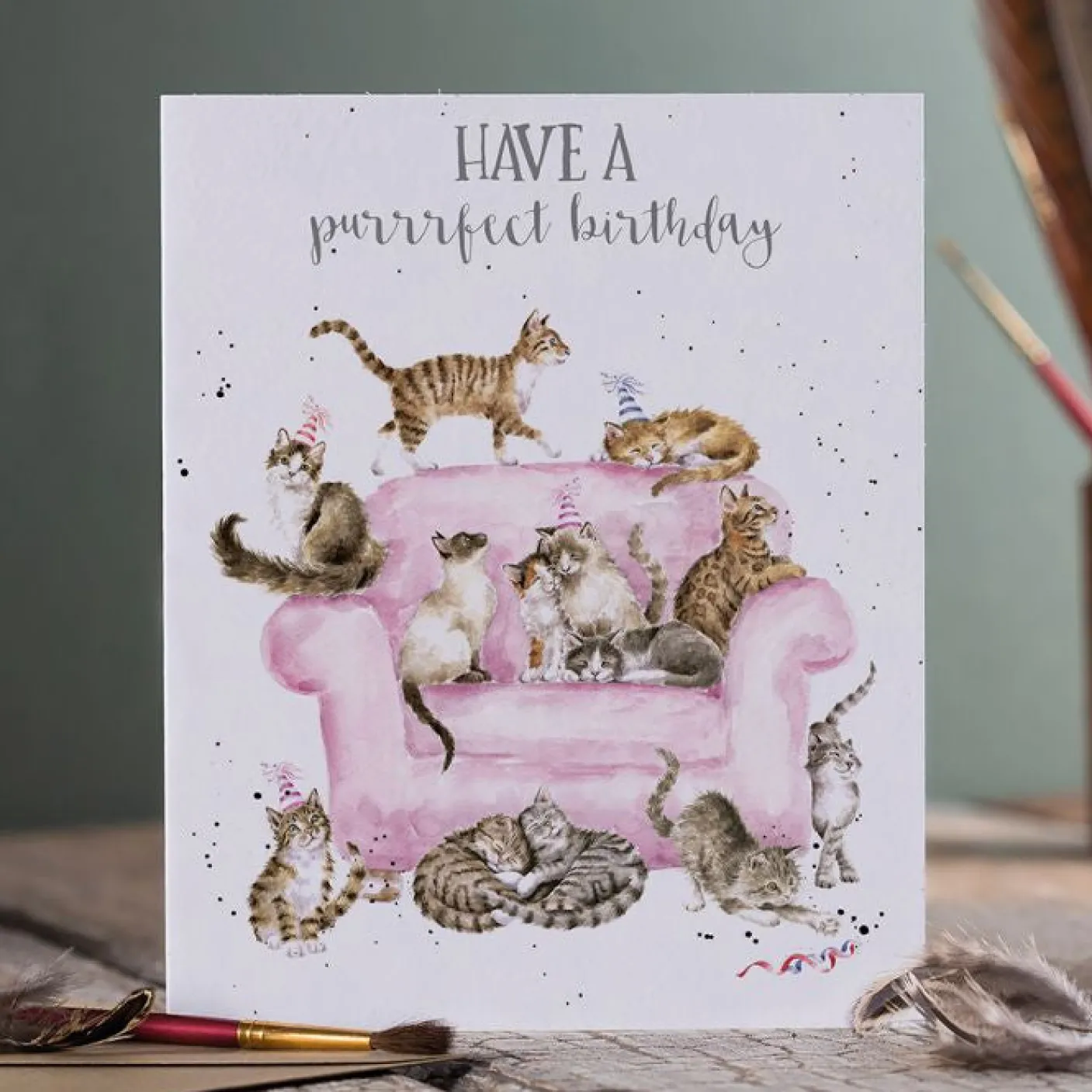 "Have A Purrrfect Birthday" Birthday Greetings Card