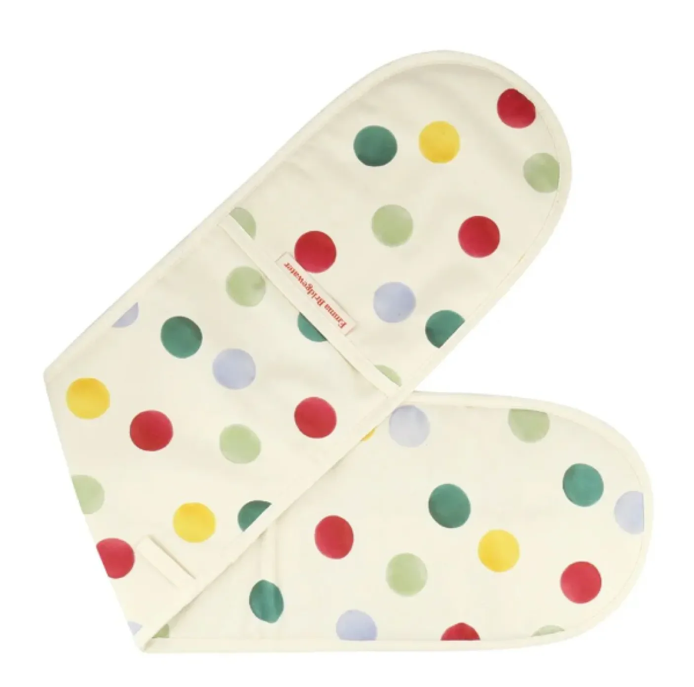 Big Polka Dot Oven Glove & Tea Towel Set