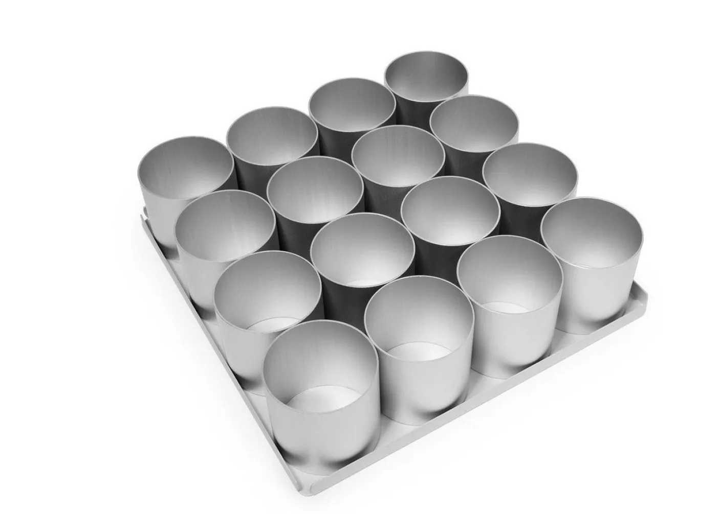 16 Piece 2.5 inch Round Multi Mini Cake Tin Set