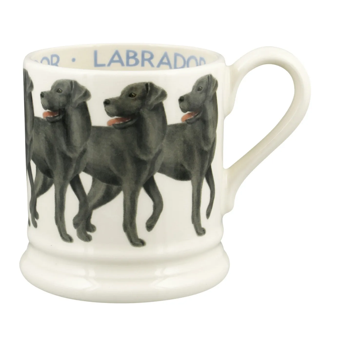Black Labrador-- Standing  1/2 Pint Mug