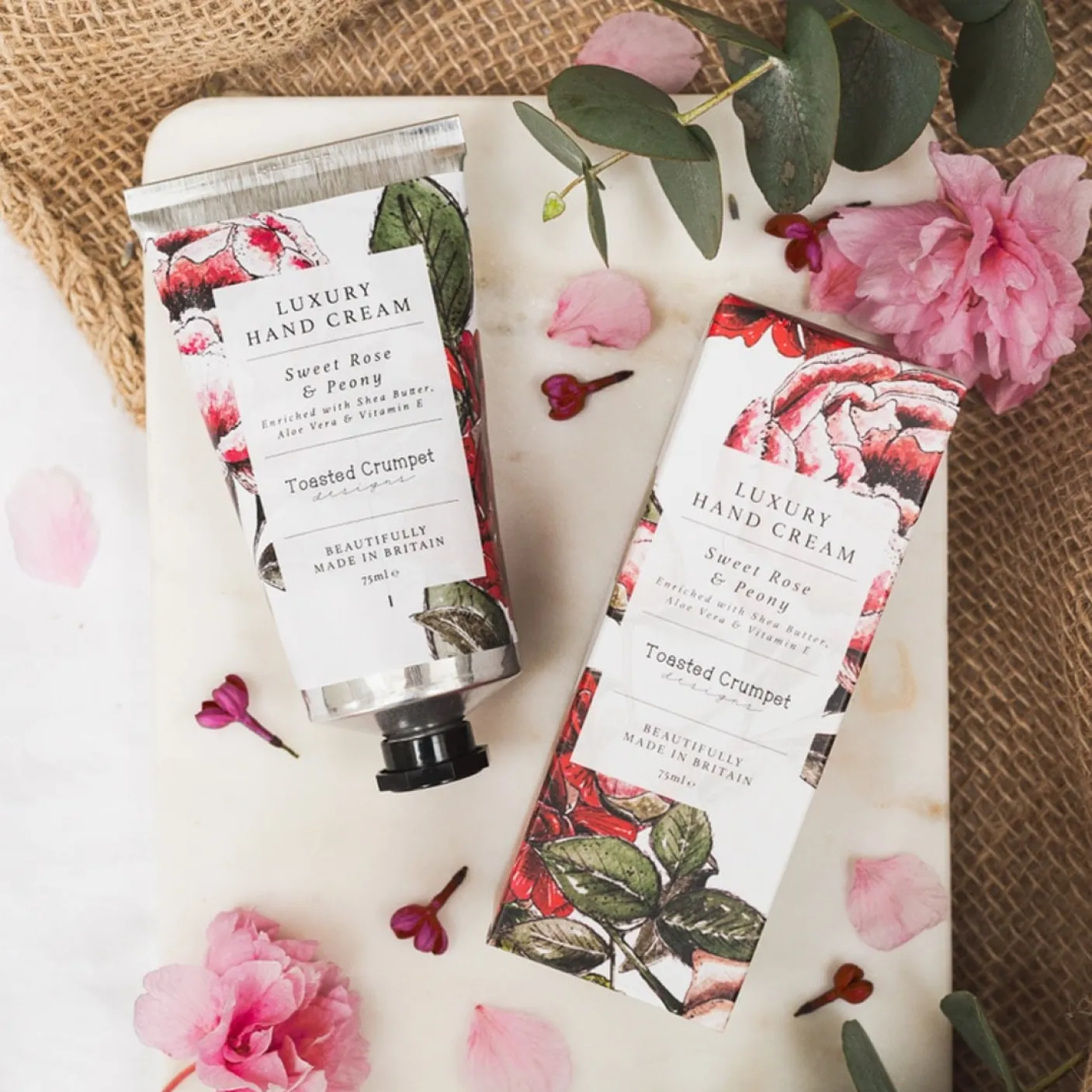 Sweet Rose & Peony Hand Cream 75ml