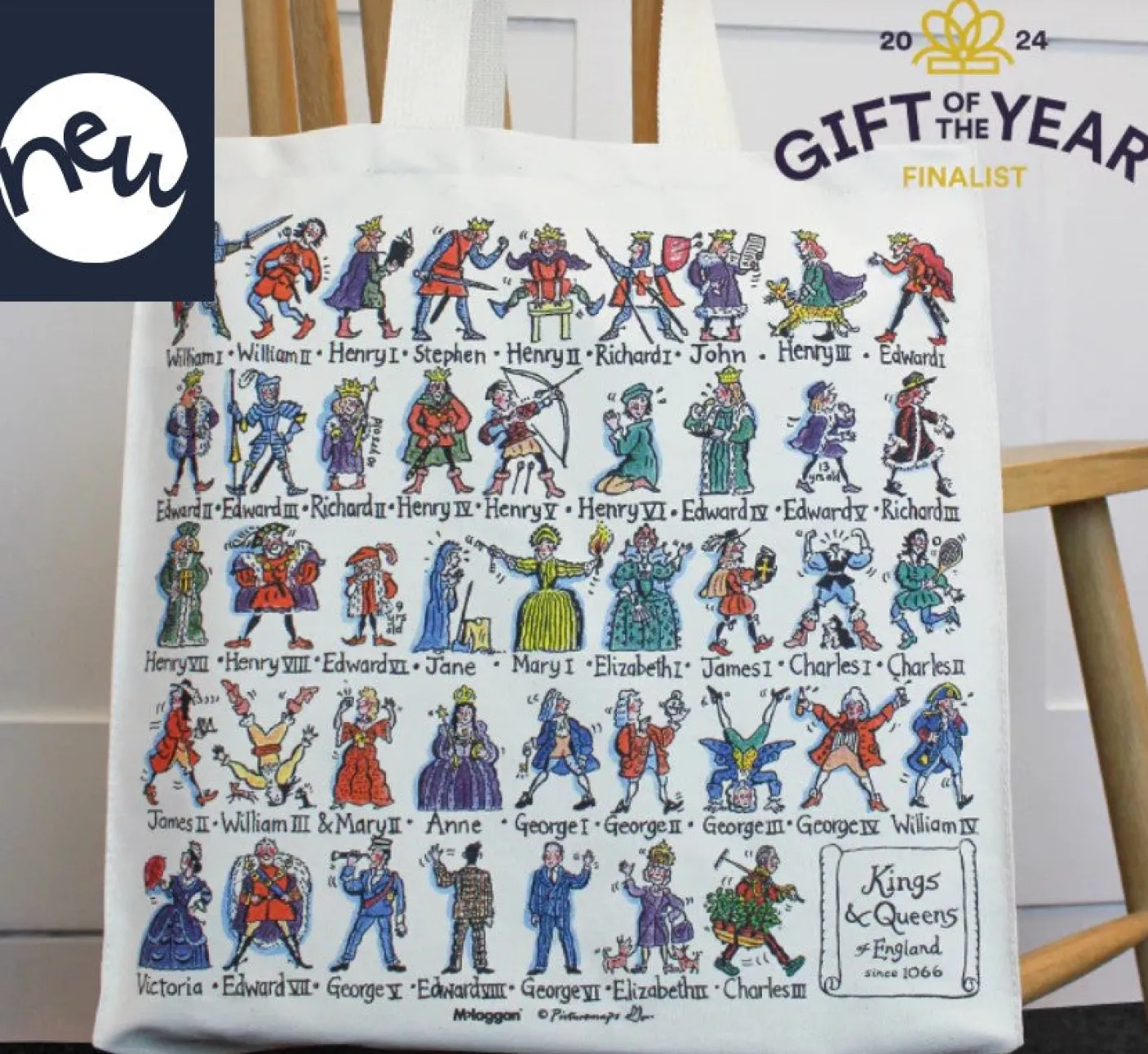 Kings & Queens of England Tote Bag