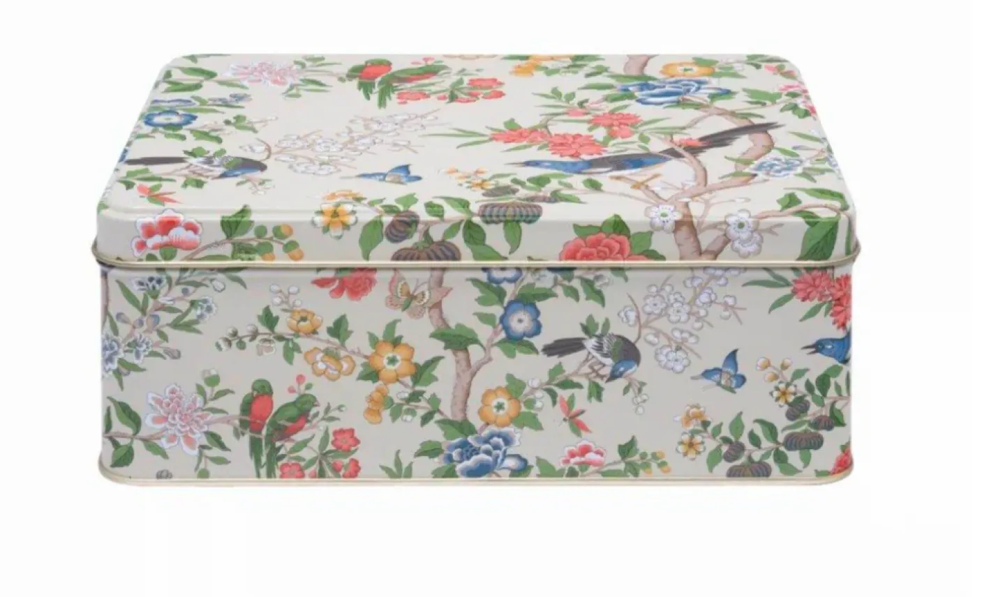 Chinoiserie Hall Deep Rectangular Tin