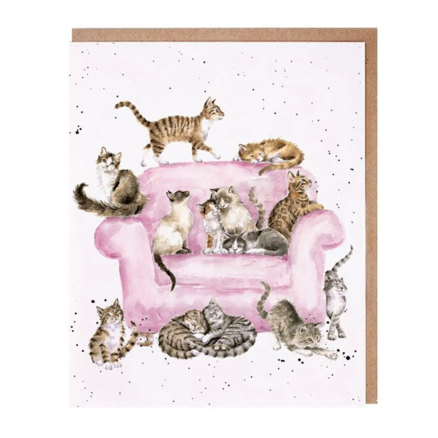 "Cattitude" Cat Greetings Card