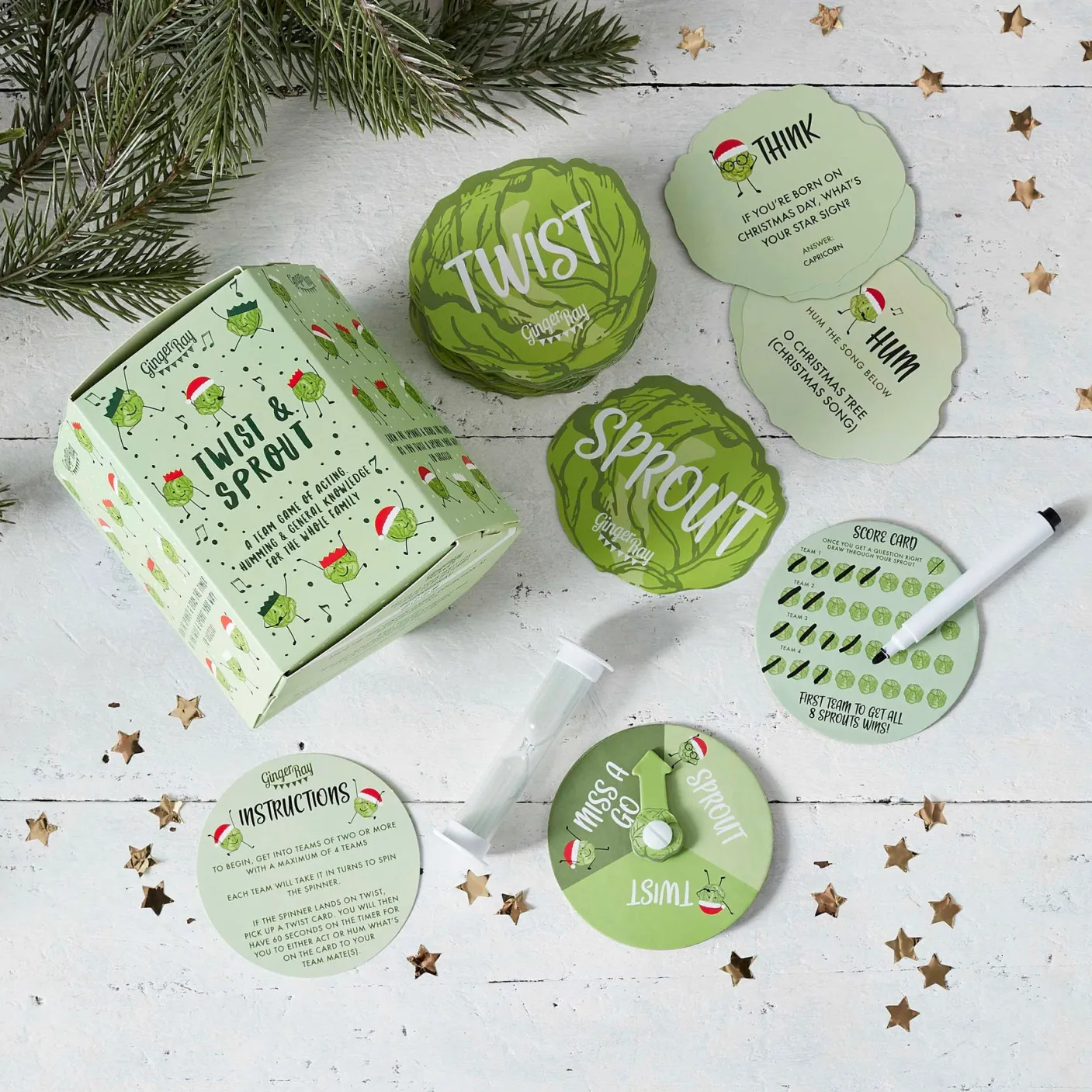 Twist & Sprout Christmas Family Party Game