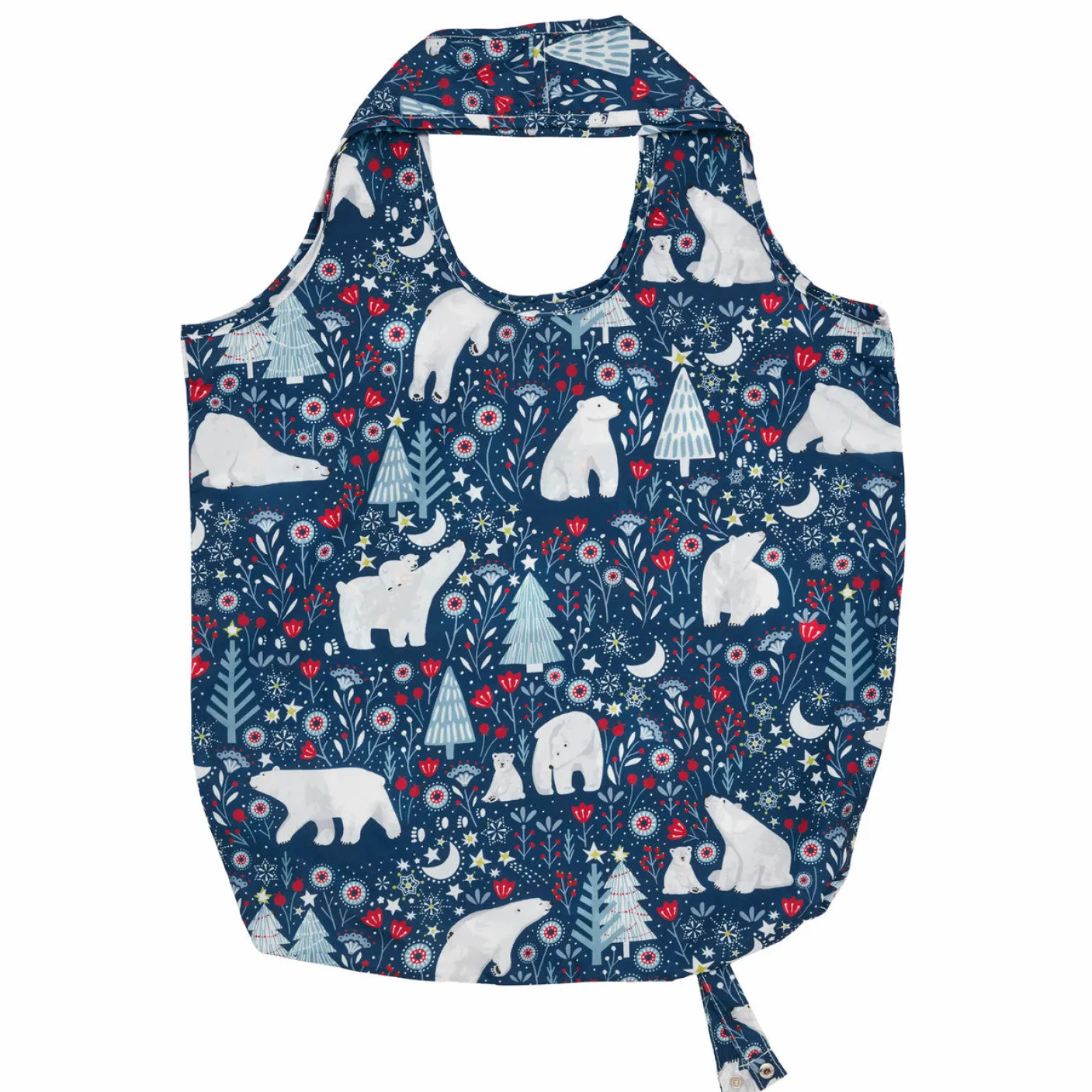 Polar Bear Christmas Packable Bag