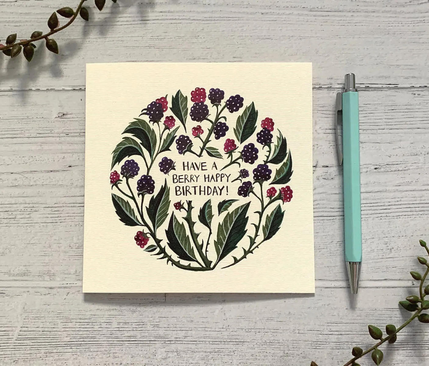 Have a Berry Happy Birthday Greeting Card