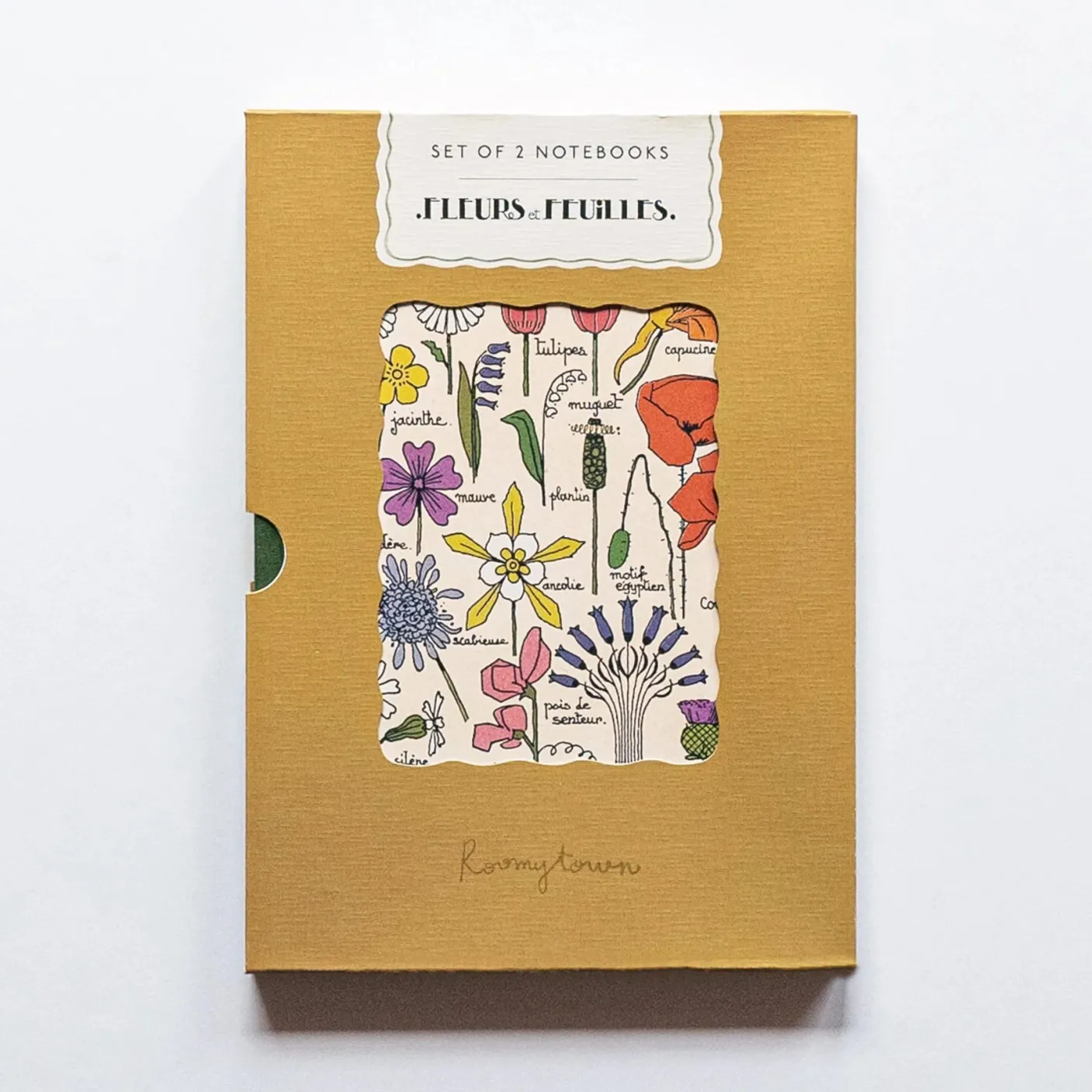 Fleur et Feuilles Set of 2 Notebooks