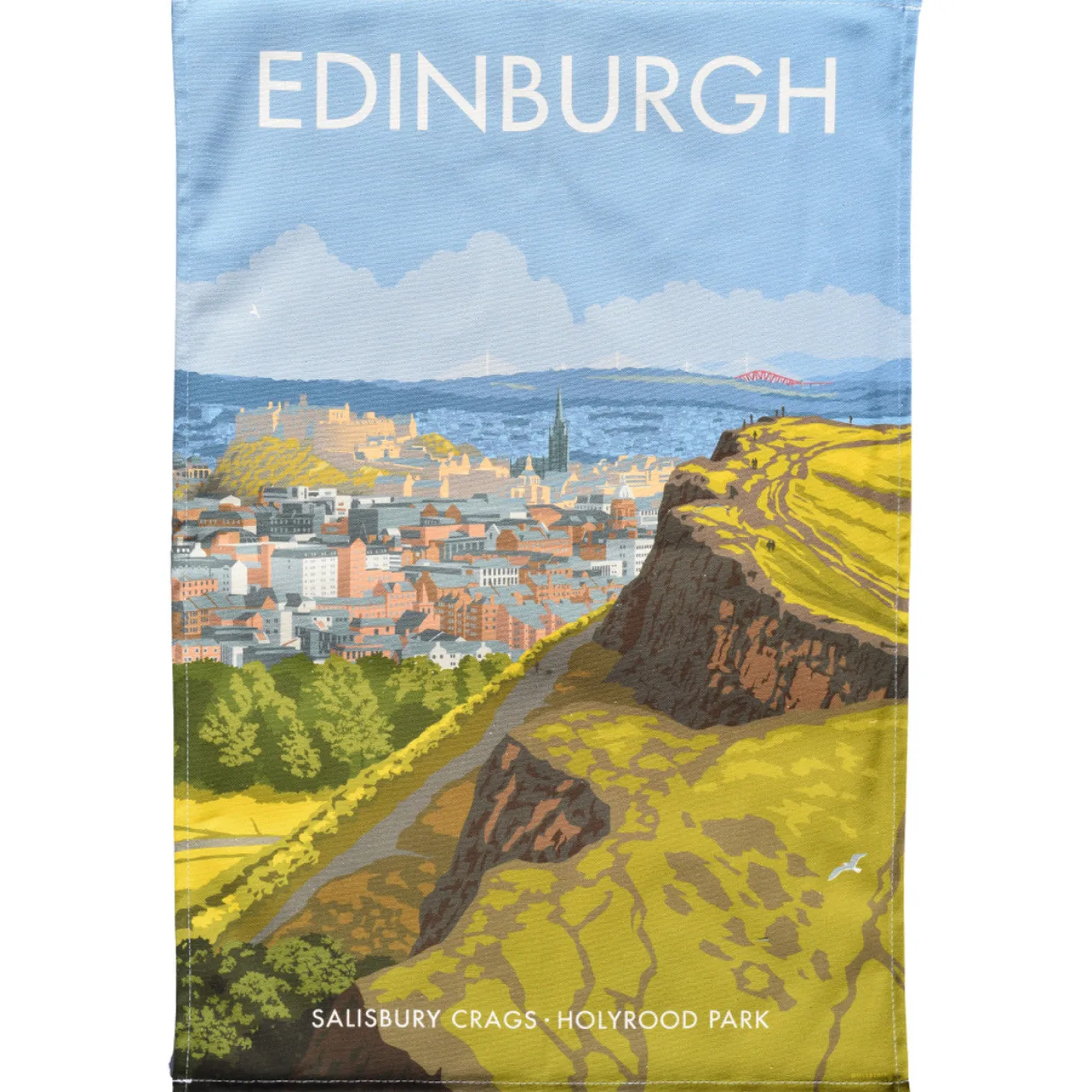 Edinburgh - Holyrood Park Tea Towel