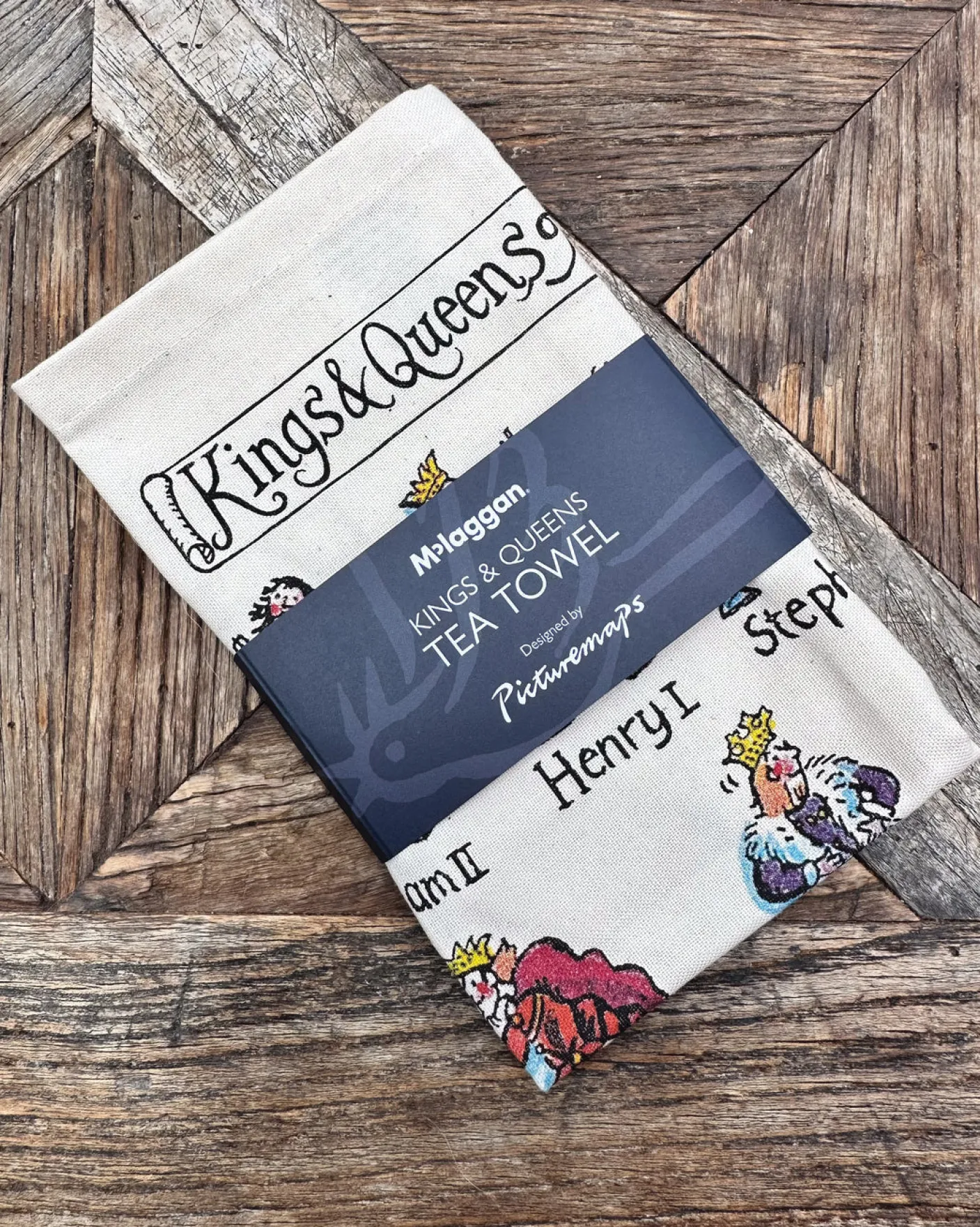 Kings and Queens of England Tea Towel