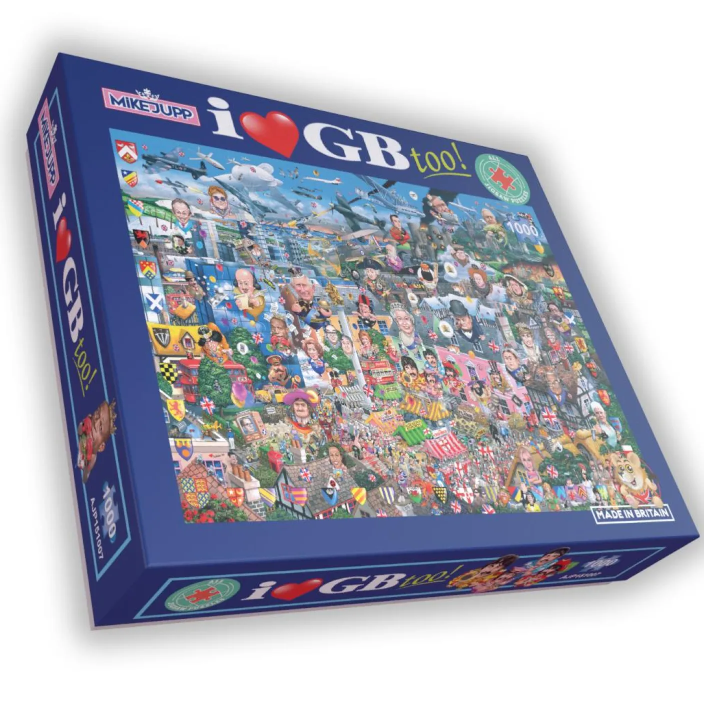 I Love GB Too! by Mike Jupp 1000 piece Jigsaw