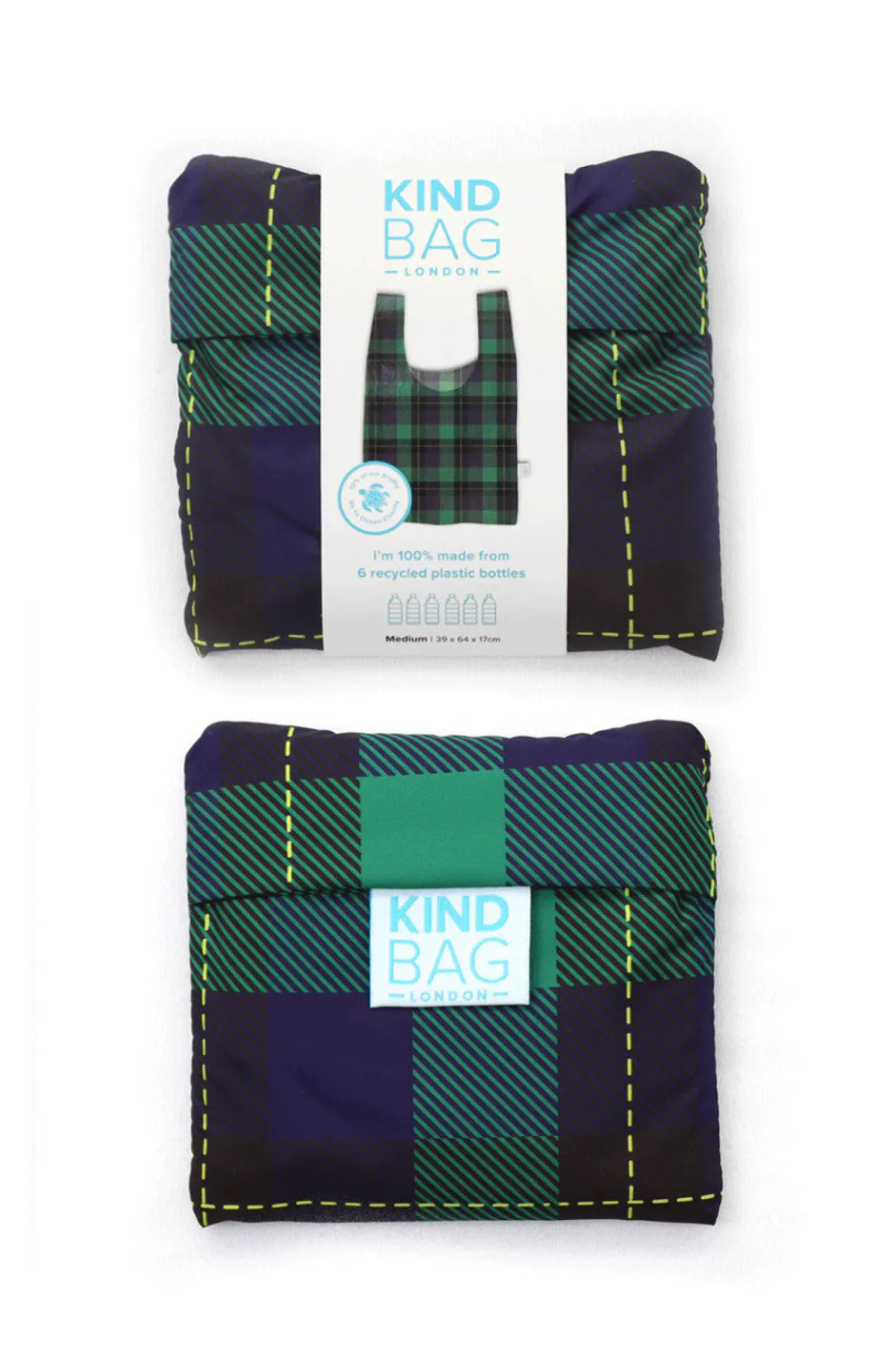 Tartan Medium Reusable Bag