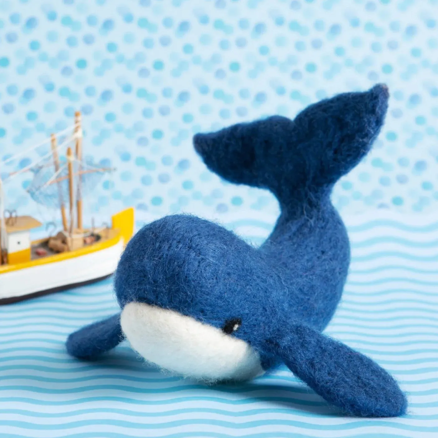 Whale Needle Felting Kit
