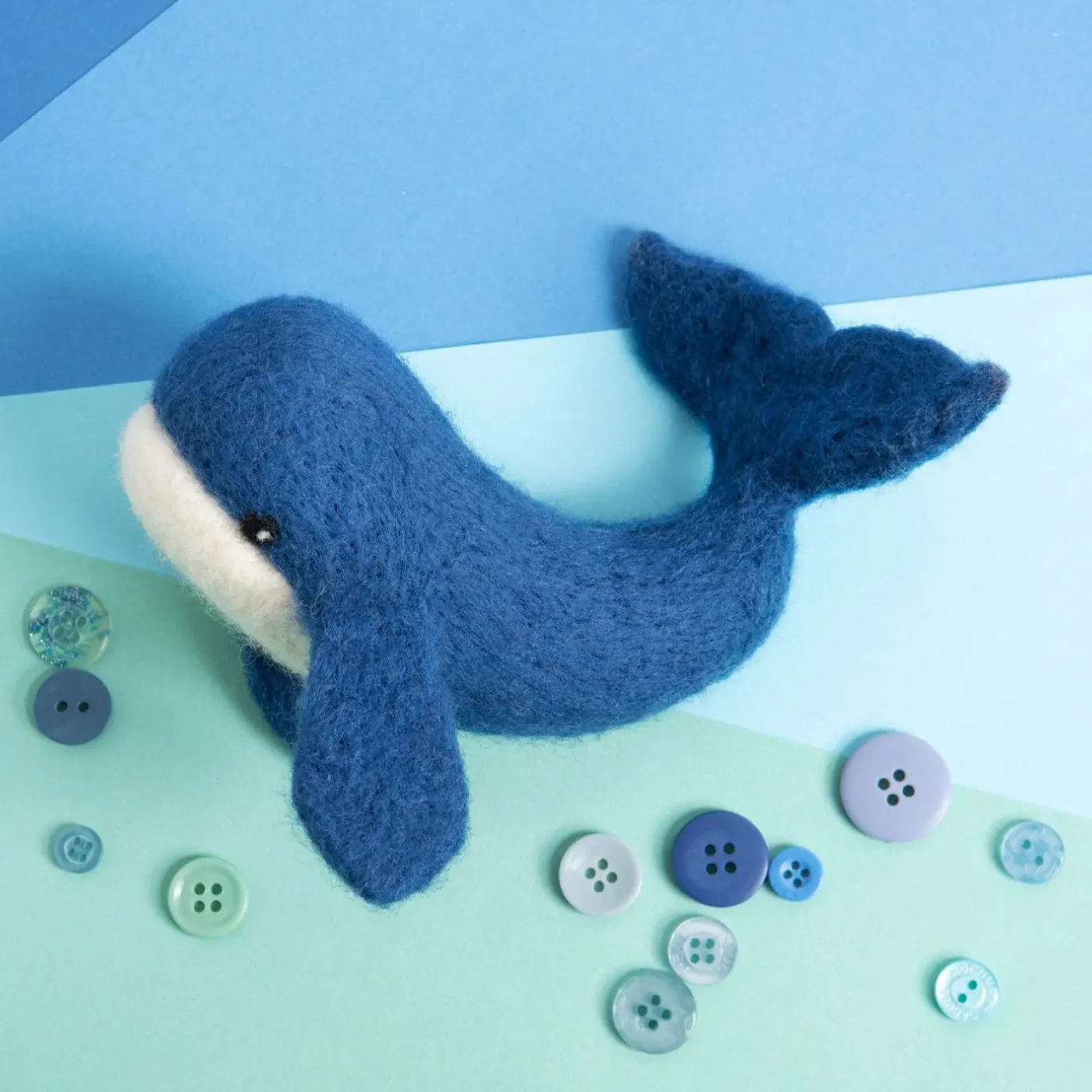 Whale Needle Felting Kit