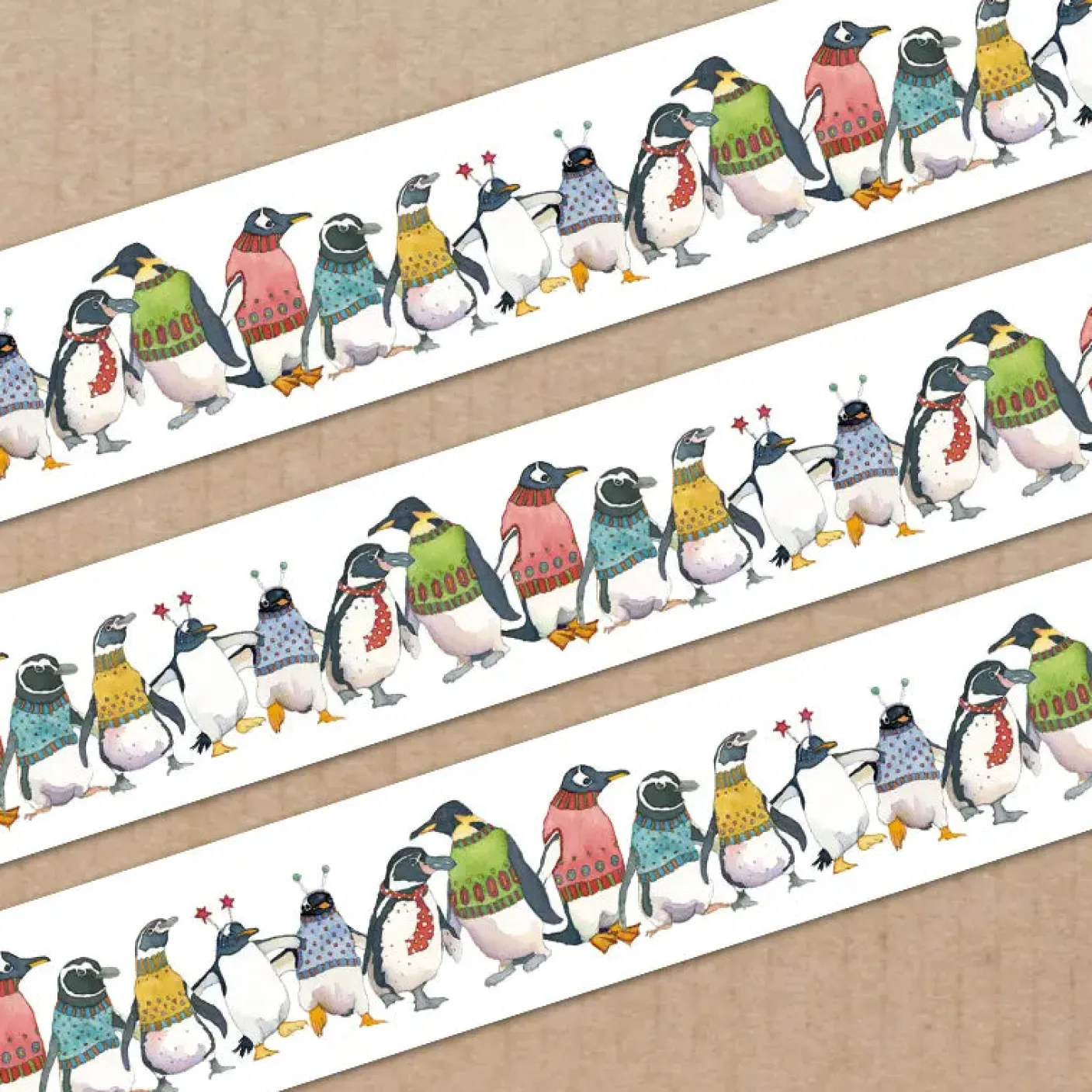 Penguins in Pullovers 20mm Washi Tape