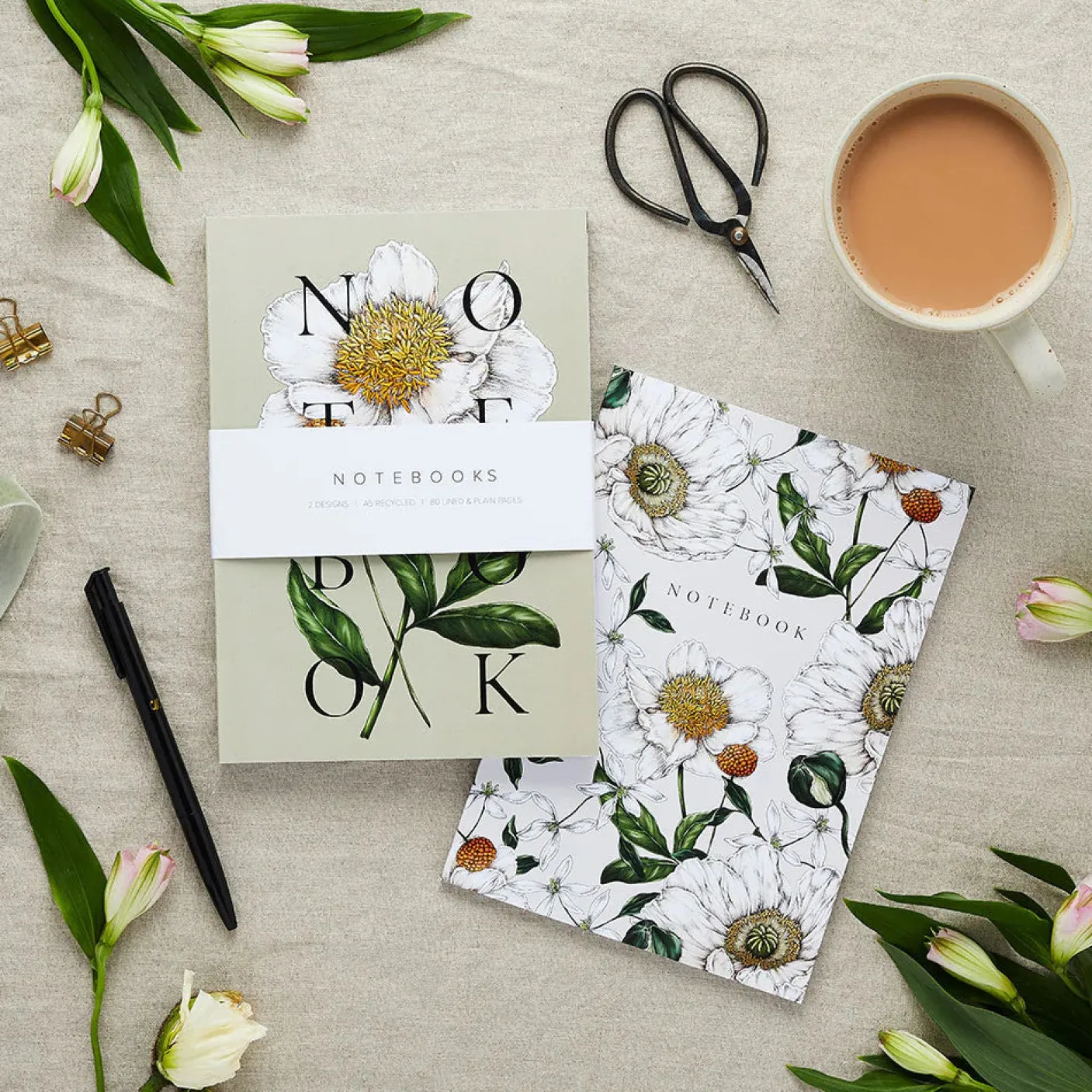 Spring Blossom - Set of 2 A5 Notebooks