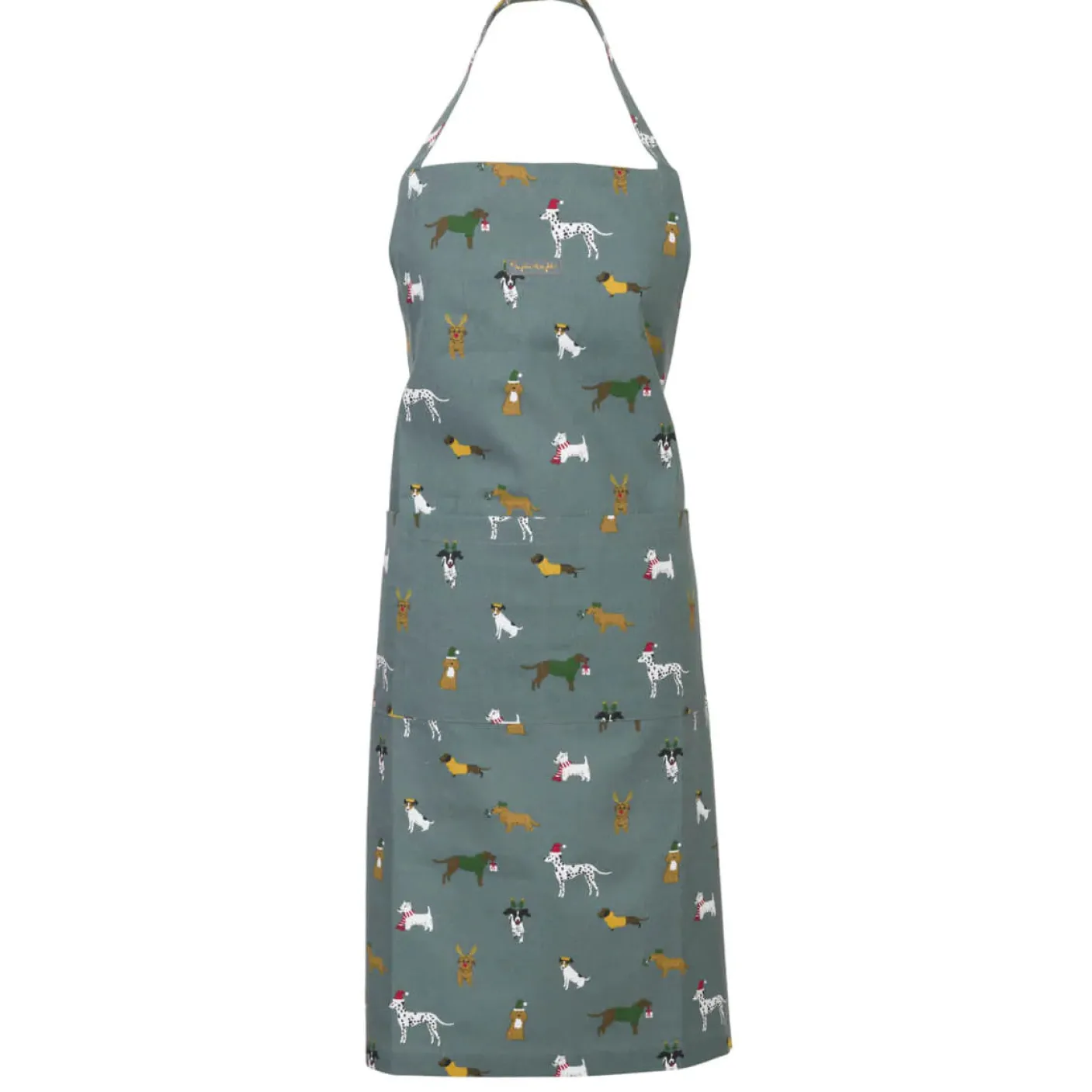 Christmas Dogs Adult Apron