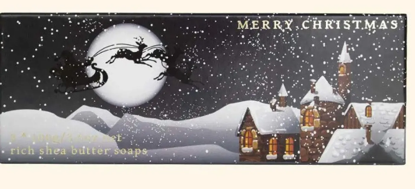 Winter Village Triple Soap Gift Box