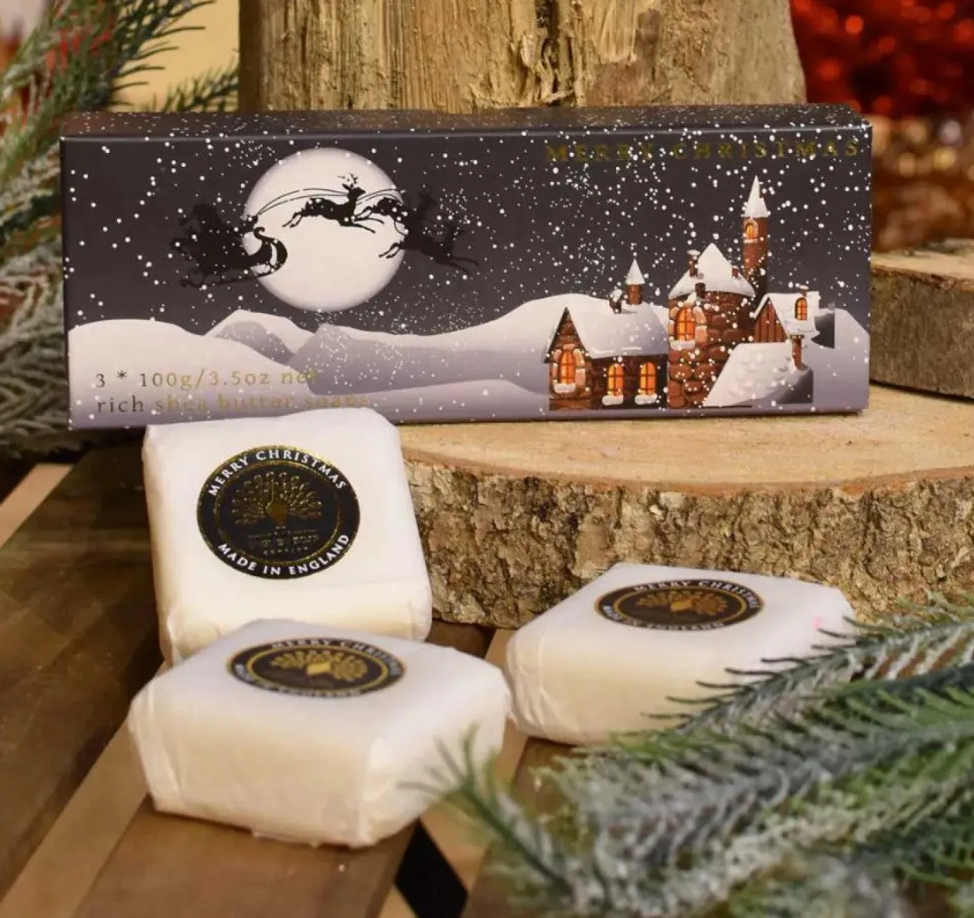 Winter Village Triple Soap Gift Box
