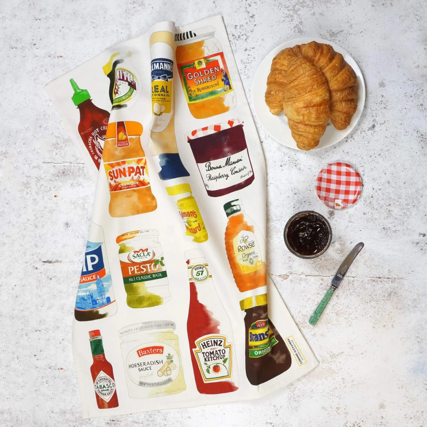 Store Cupboard Tea Towel by Corinne Alexander