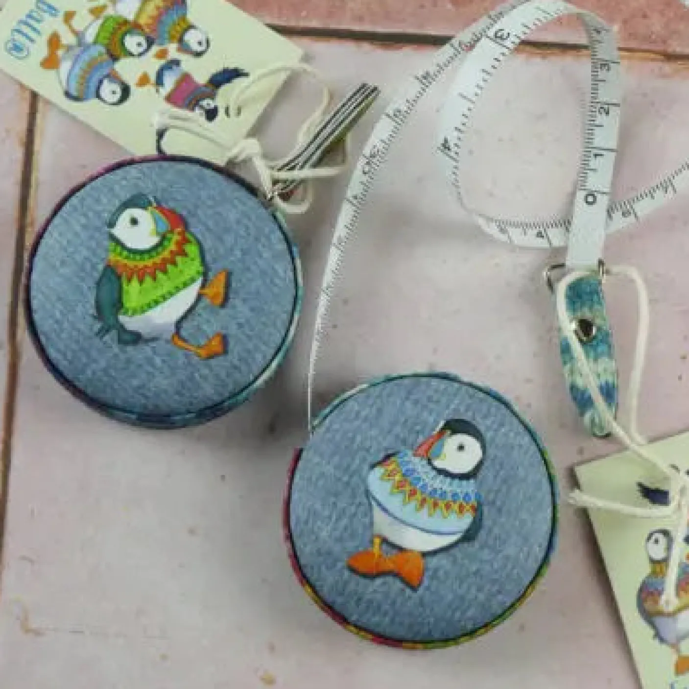 Woolly Puffins Tape Measure