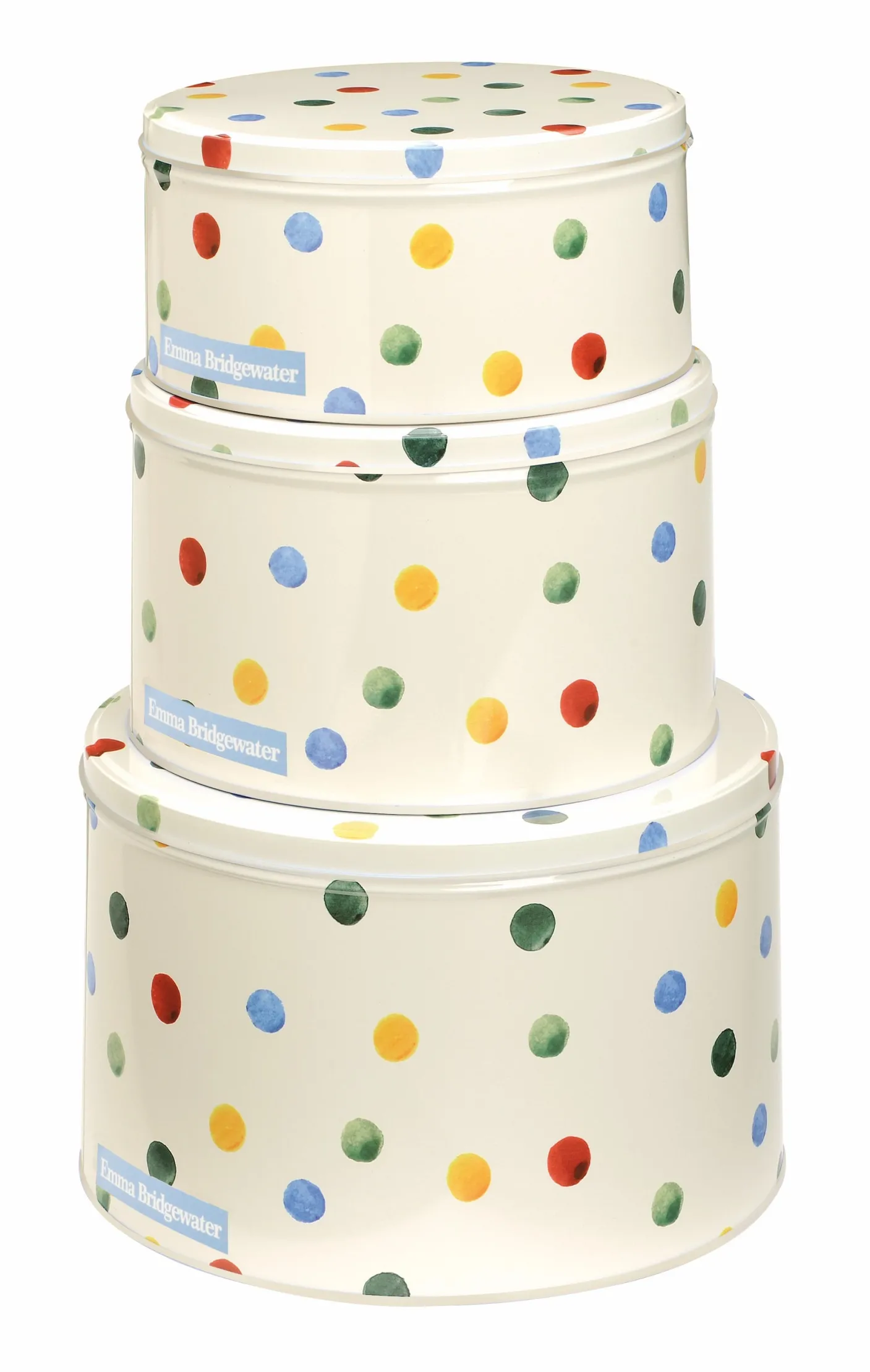 Polka Dot Original Set of 3 Round Cake Tins