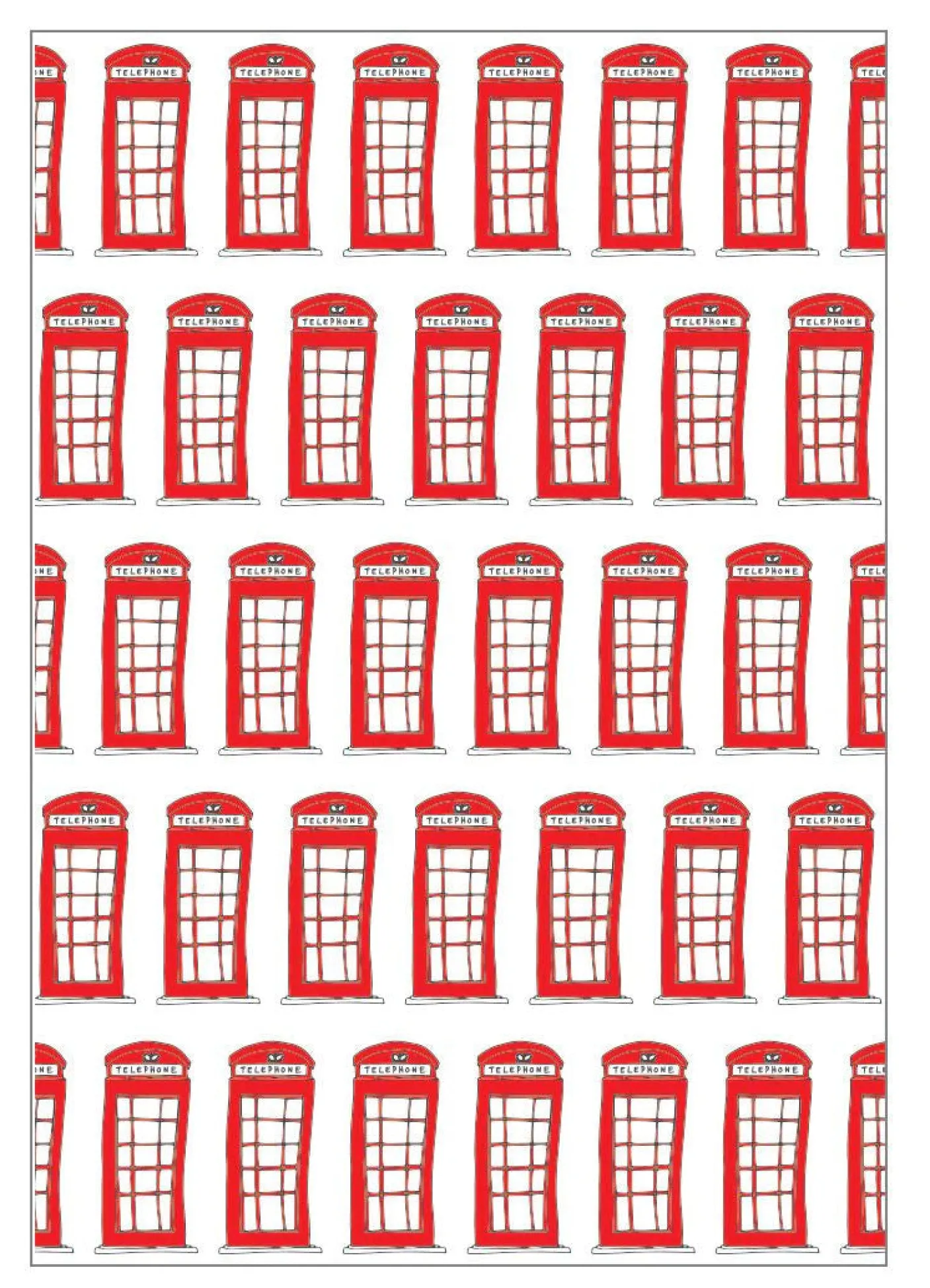 Telephone Boxes Greeting Card