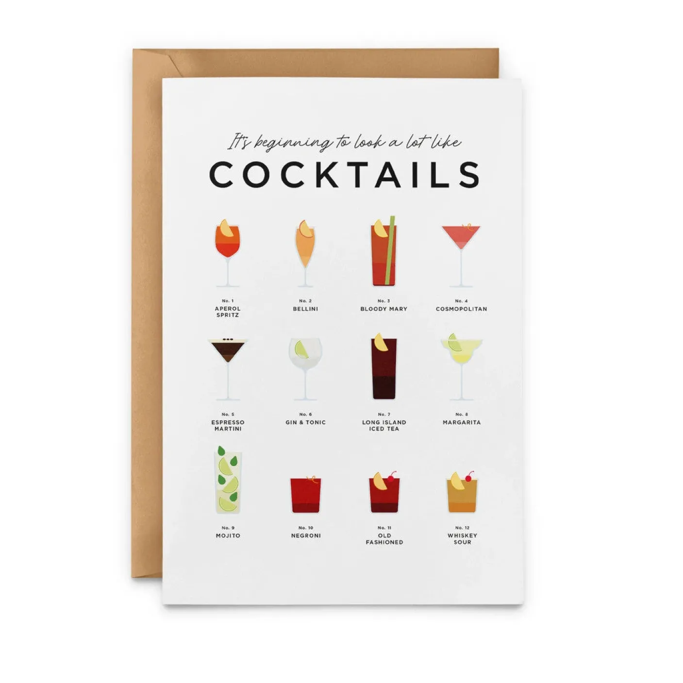 It's Beginning to Look a Lot Like Cocktails Card