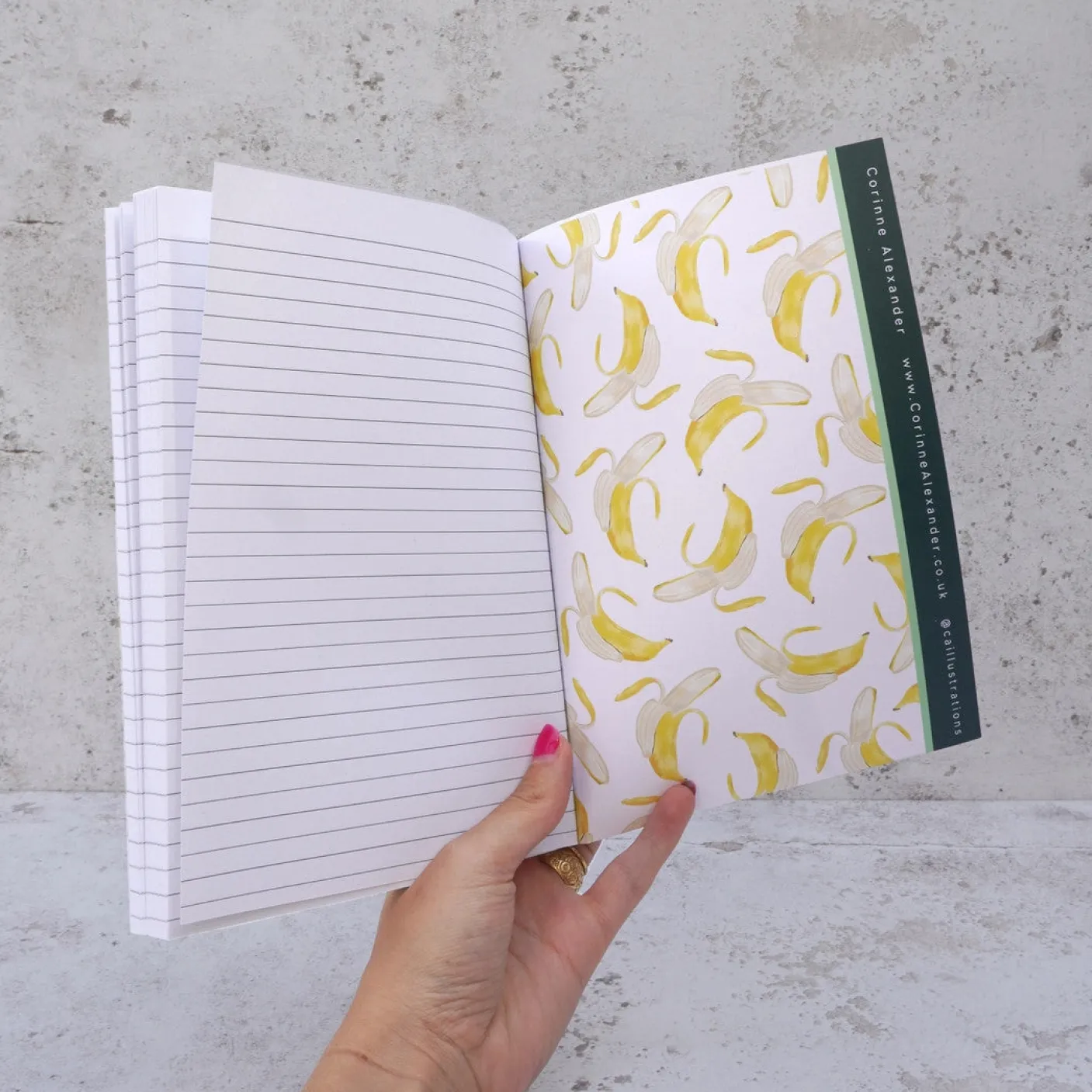 Banana Notebook by Corinne Alexander