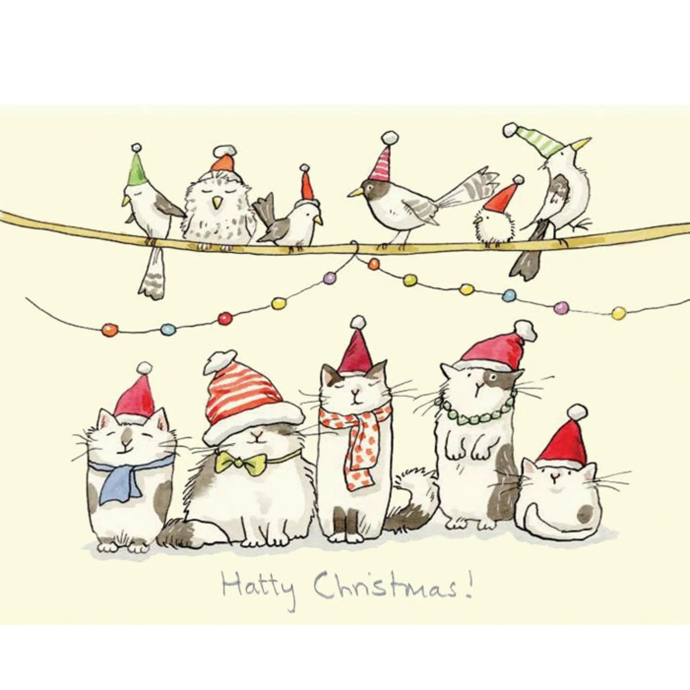 "Hatty Christmas" Christmas Card