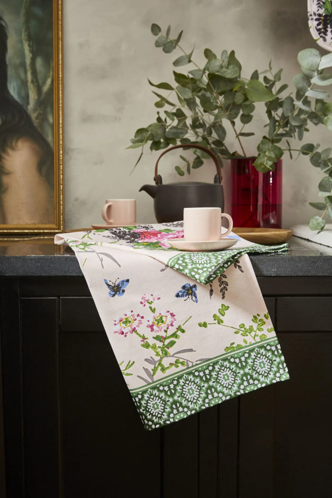 Madame Butterfly Cotton Tea Towel