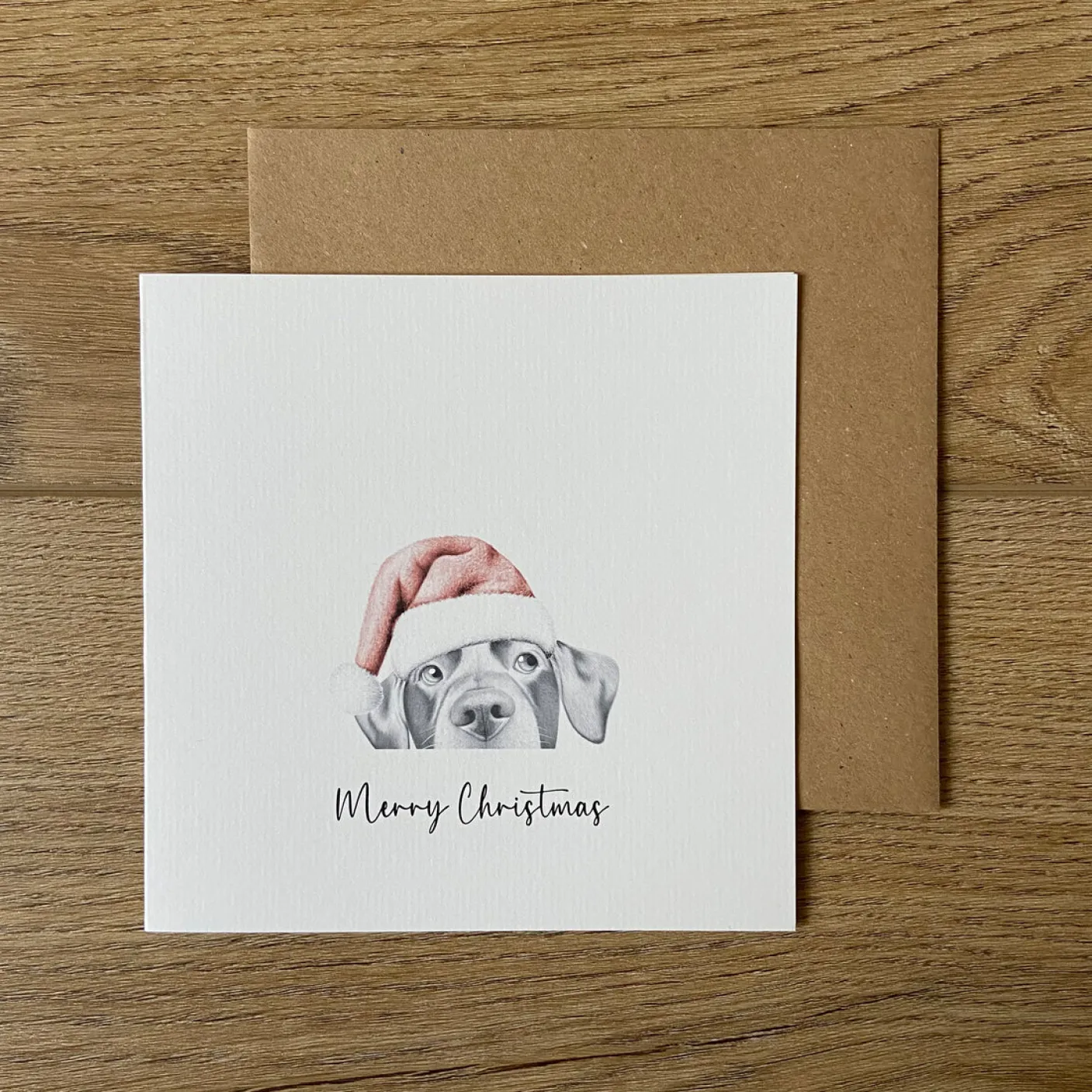 Lenny Lab Christmas Greetings Card