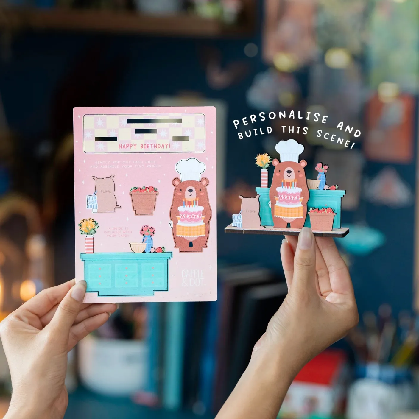 Bakery Bear Pop Out Card
