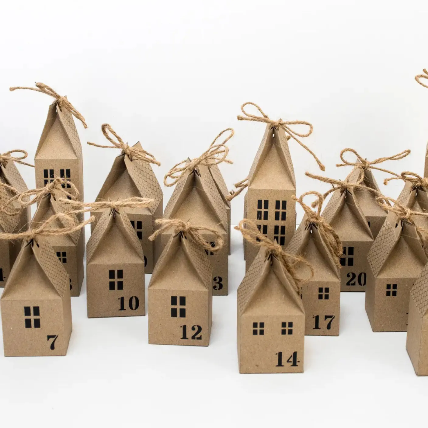 DIY Advent Calendar Houses Kit