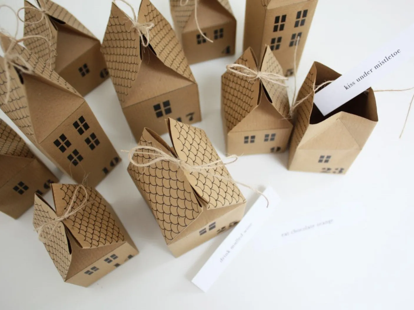 DIY Advent Calendar Houses Kit