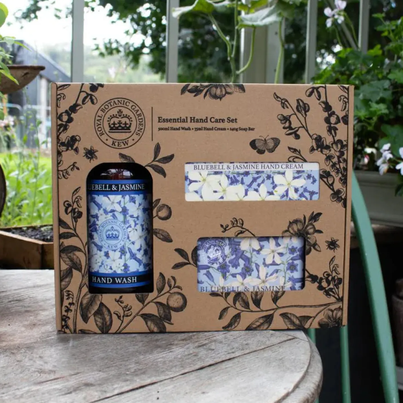 Kew Gardens Bluebell & Jasmine Essential Hand Care Gift Box