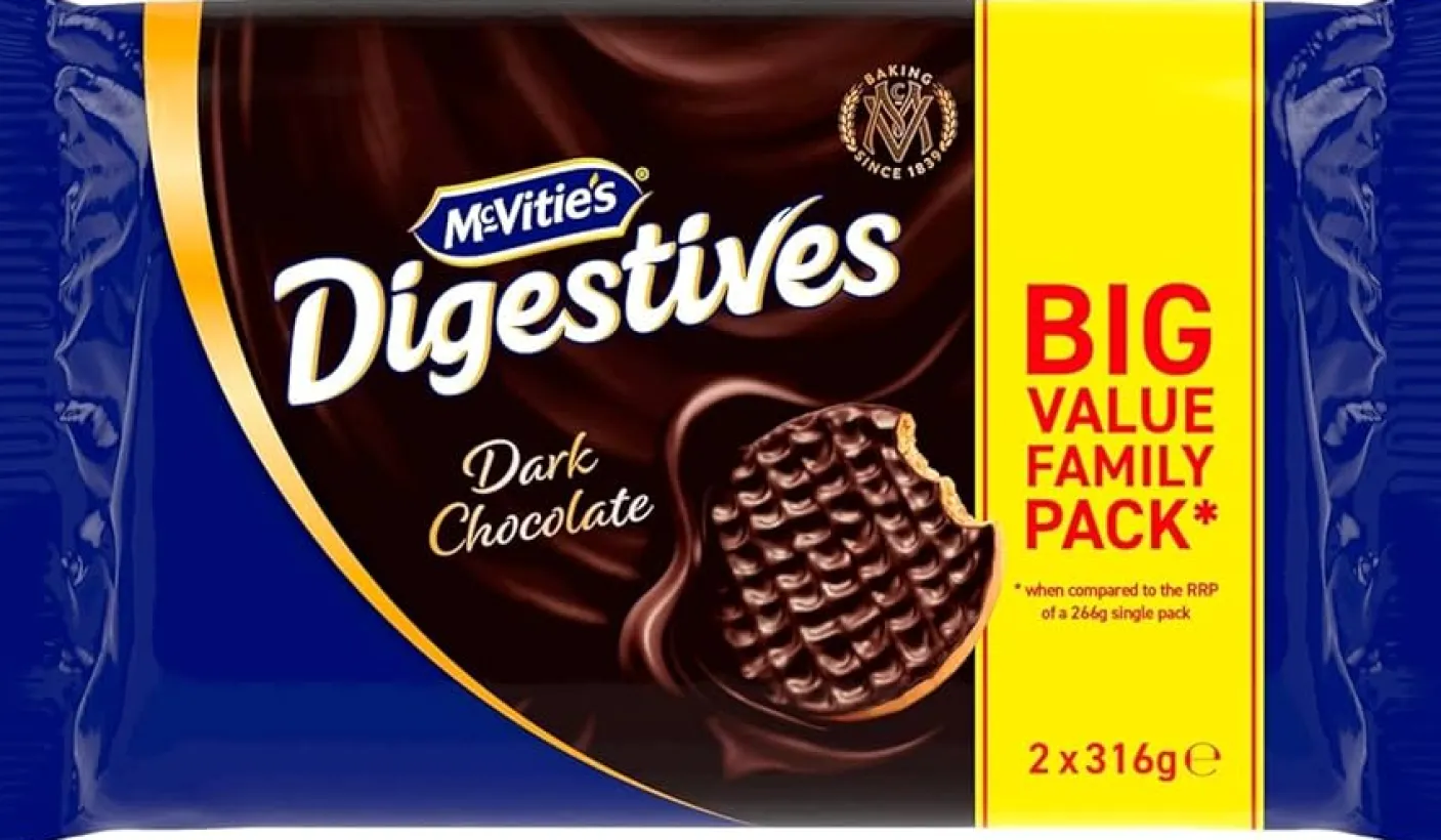 McVitie's Dark Chocolate Digestive Biscuits 2 pack 22oz