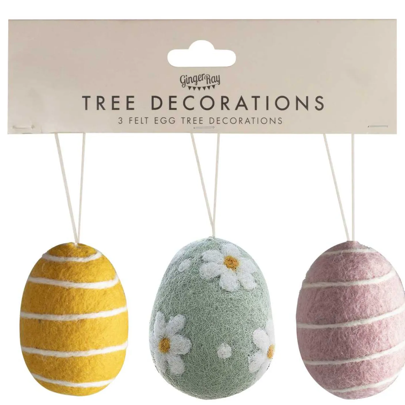 Felt Easter Egg Tree Decorations