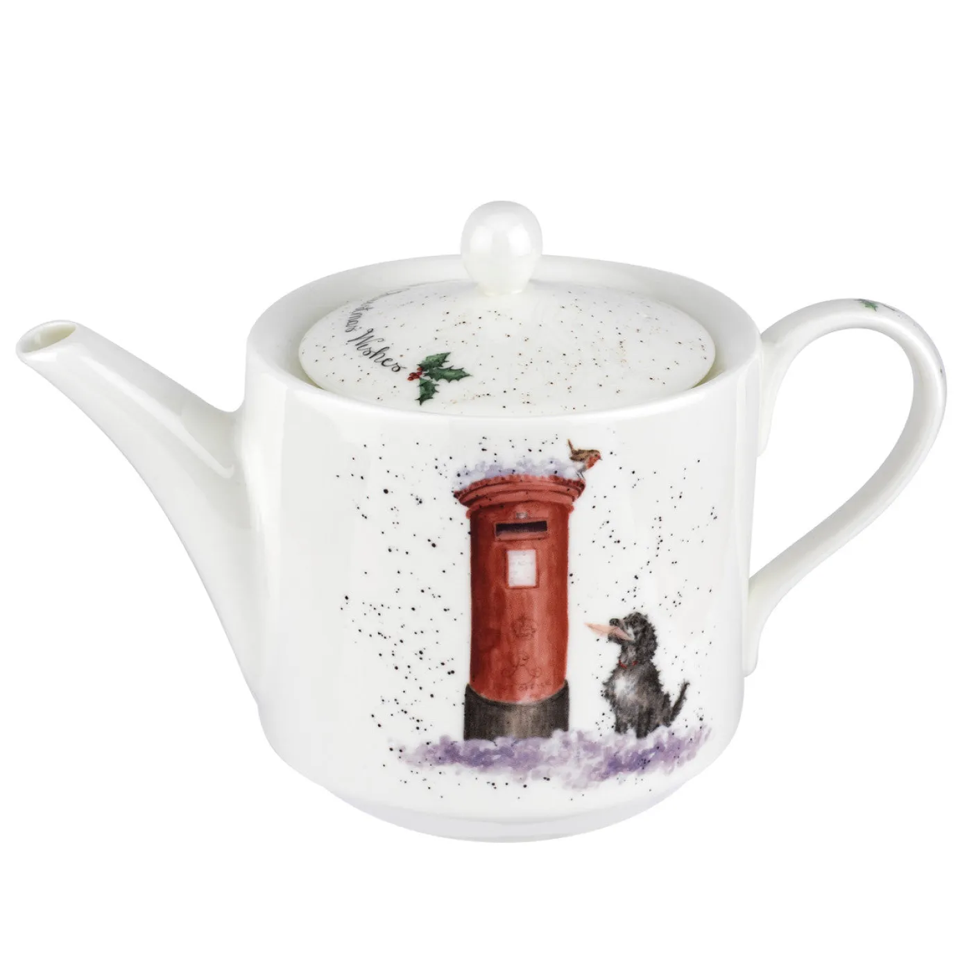 'Christmas Wishes' Fine Bone China Teapot