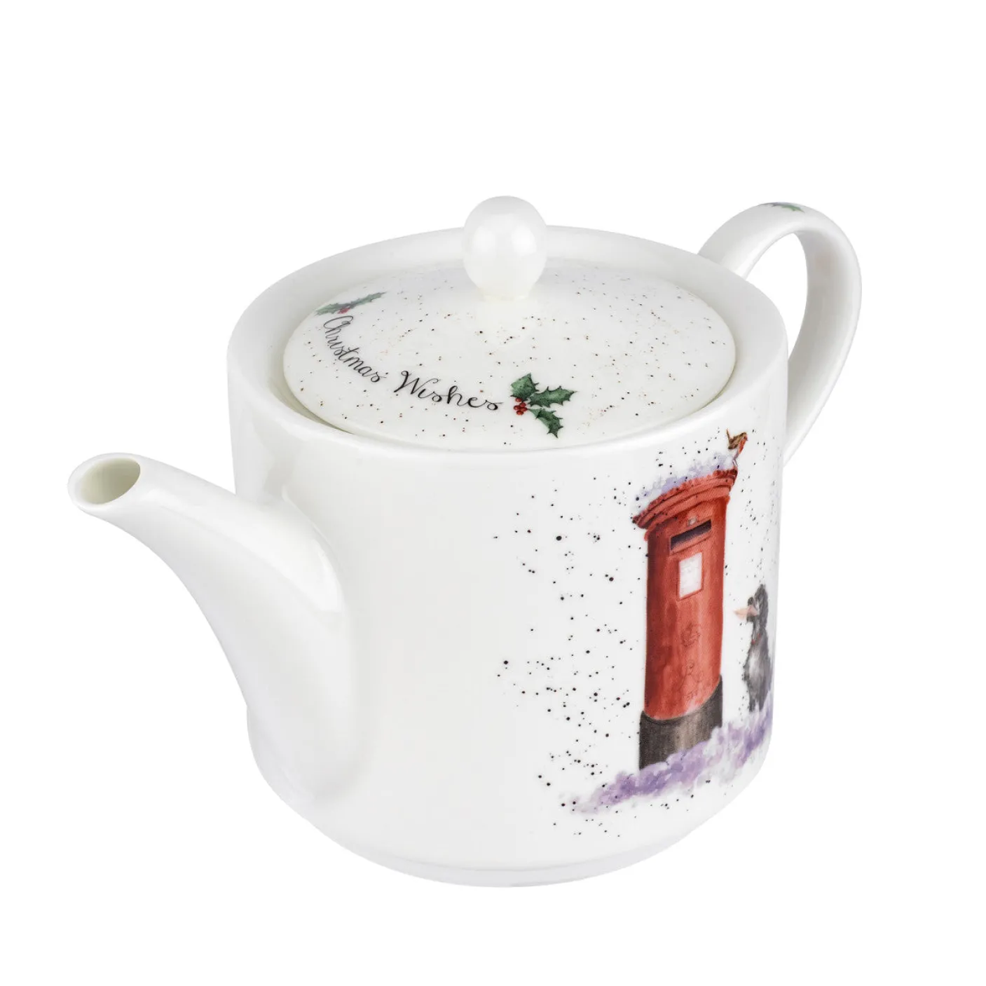 'Christmas Wishes' Fine Bone China Teapot