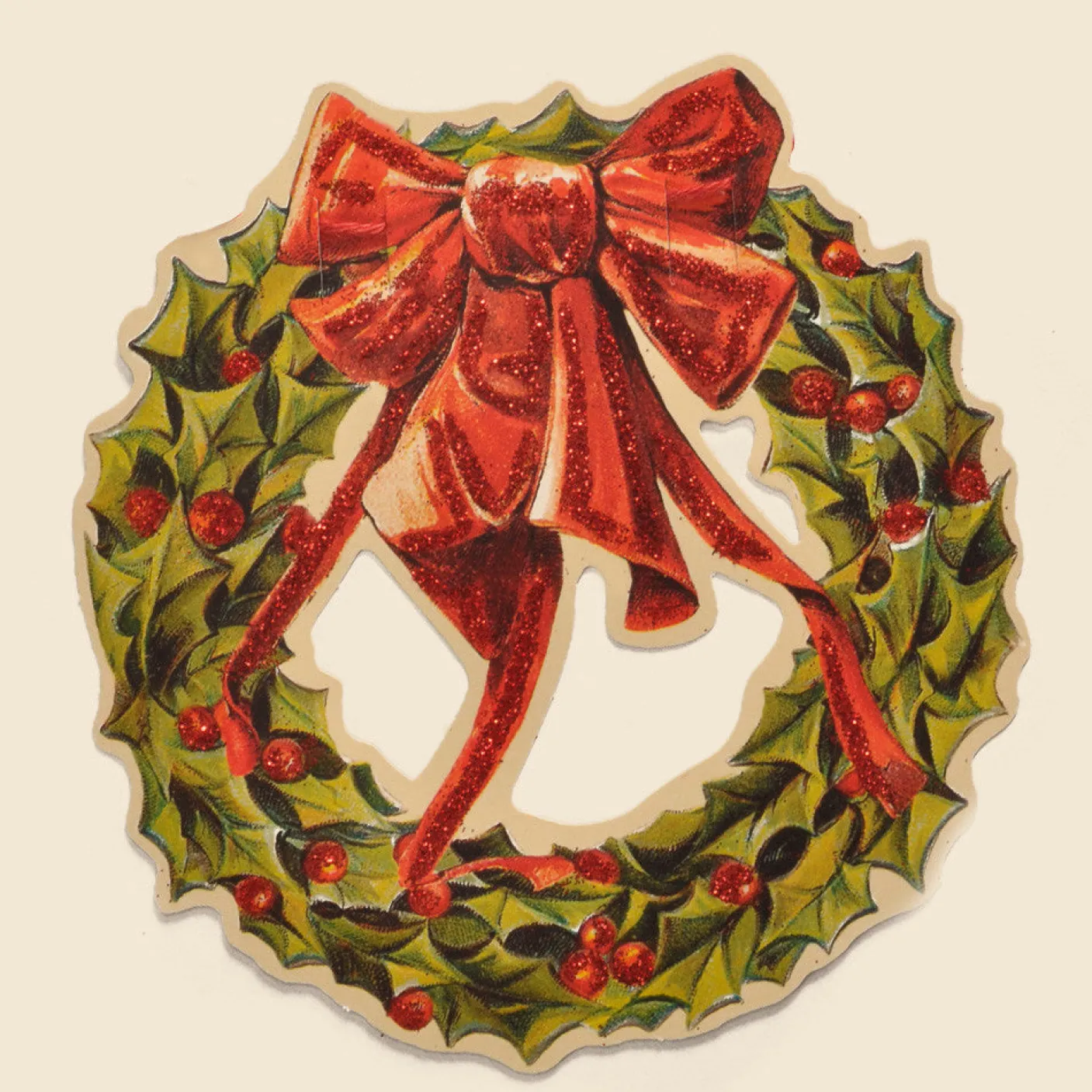 Glittered Christmas Wreath Garland