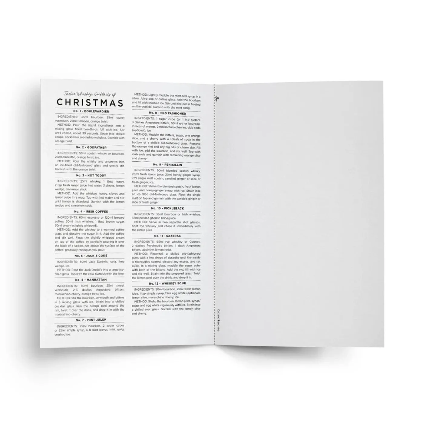 I'm Dreaming of a Whiskey Christmas Card