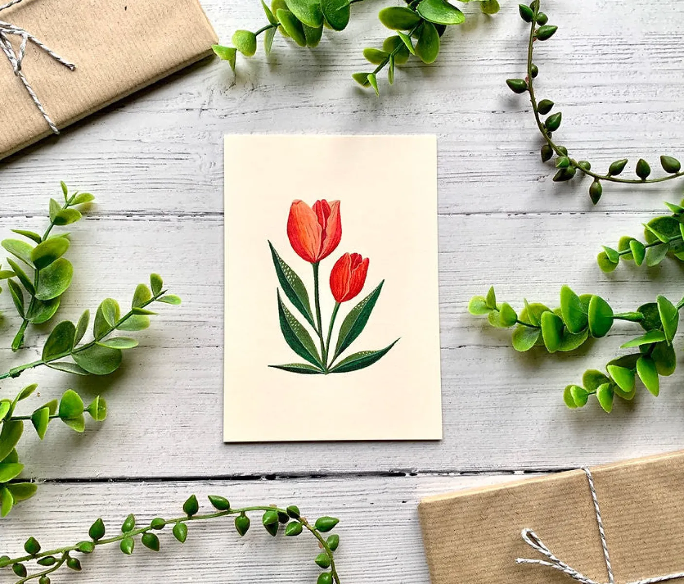 Tulips Greeting Card