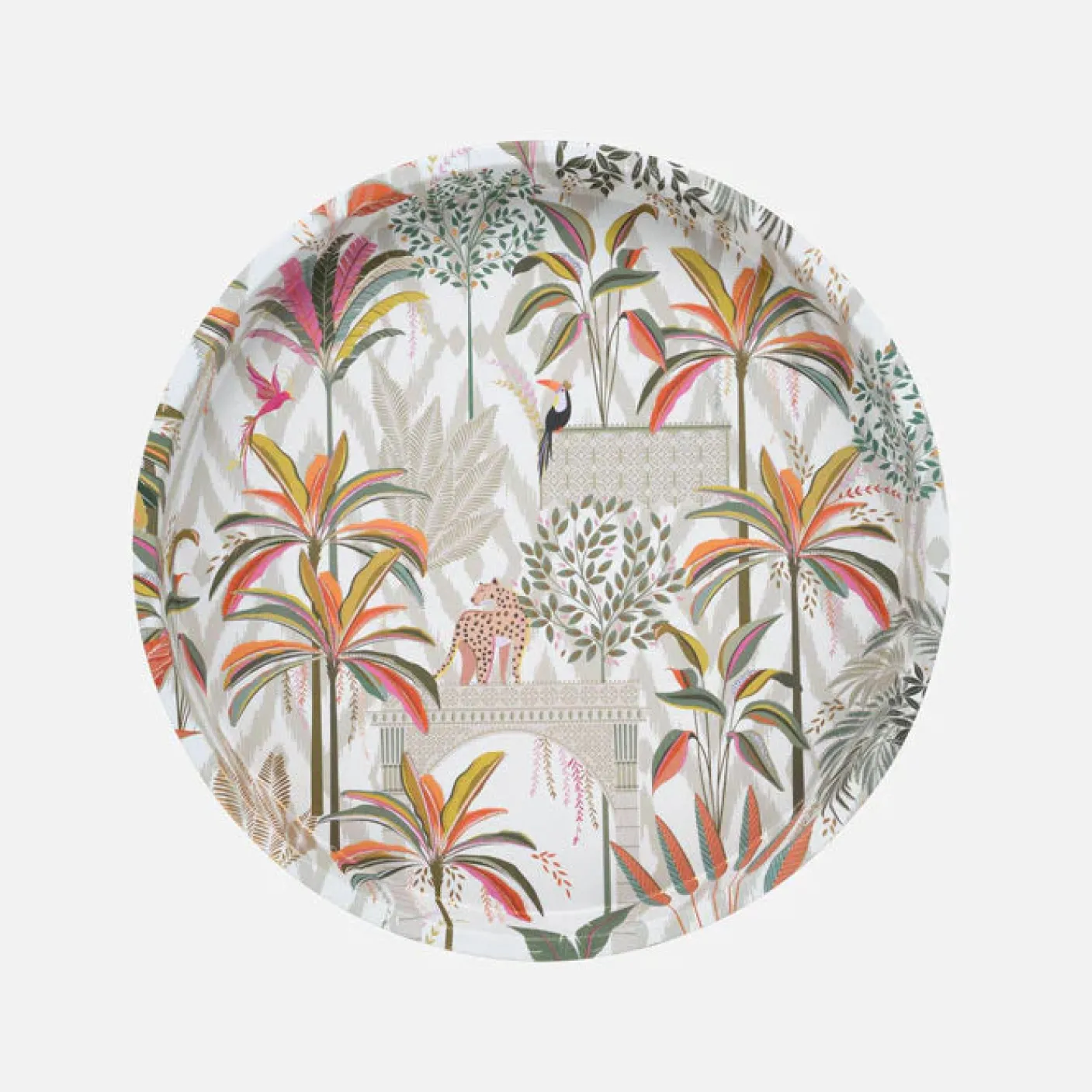 Palm Garden Deepwell Tin Tray