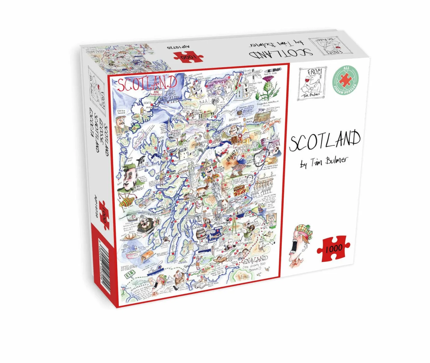 Map of Scotland 1000 Piece Jigsaw Puzzle