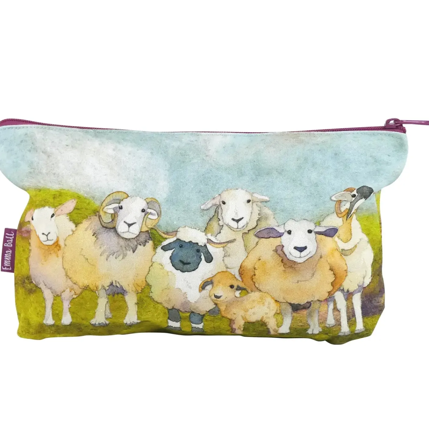 Felted Sheep Zipped Pouch